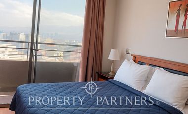 Precioso departamento amoblado con vista al mar en Parque Brasil