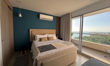 Renta Apartamento Amoblado - Un solo ambiente - Santa Marta con playa