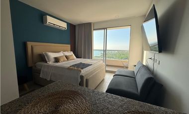 Renta Apartamento Amoblado - Un solo ambiente - Santa Marta con playa