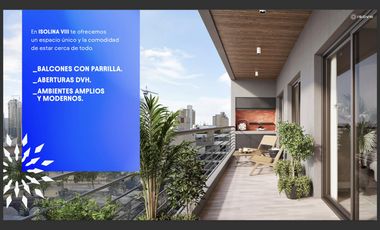 Departamento 3 AMB EN CASEROS CENTRO BALCON ATERRAZADO CON PARRILLA , ENT 2028