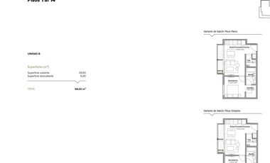Venta departamento de 2 Ambientes en Pozo Vicente López Anchorena Urban Tower