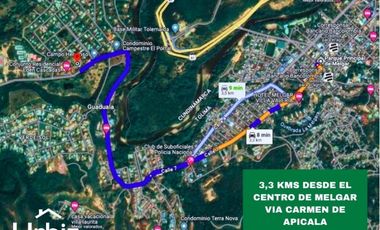 Lote entre Campo Hermoso y El Edén, vía Melgar – Carmen Apicalá