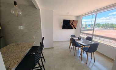 VENDO APTO AMOBLADO CONJUNTO PALMA AZUL  EN RICAURTE  CUND