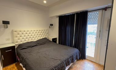 Departamento de 2 ambientes amoblado con cochera en alquiler