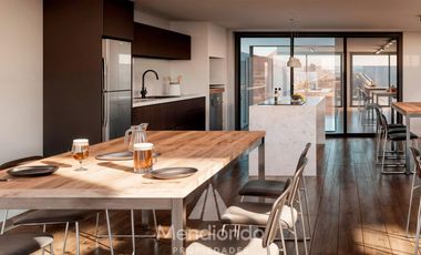 Depto 2 amb AL FRENTE c/ balcón. Baño en suite   toilette (Piso 6) - COMPASS Chauvin.