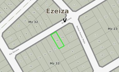 Terreno en venta - 260Mts2 - Ezeiza