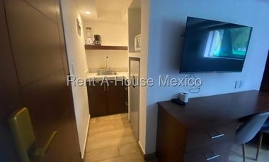 Departamento Amueblado en Renta en Campestre Churubusco 26-1474.