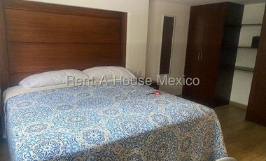 Departamento Amueblado en Renta en Campestre Churubusco 26-1474.
