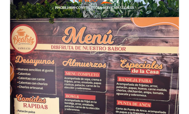 Se Vende Restaurante Acreditado en Cabañas – Bello, Antioquia