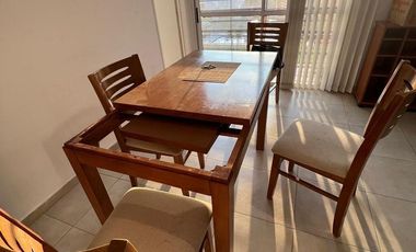 Alquiler de Departamento dos ambientes con balcon amoblado en complejo cerrado