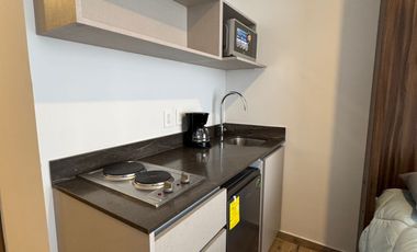 ESTUDIO AMUEBLADO EN RENTA EN COMPLEJO PARA ESTUDIANTES