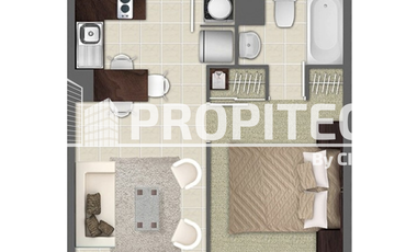 OFERTA 2 MESES A $200.000 ARRIENDO DEPARTAMENTO DE 1 HABITACION + 1 BAÑO, CERCANO A METRO LAS REJAS