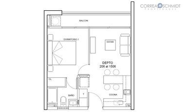 Departamento en Arriendo en O' Carrol entre Almarza y Zañartu