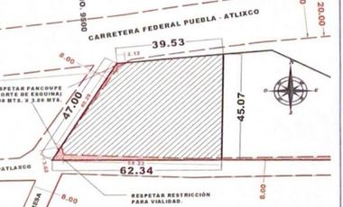 TERRENO EN VENTA EN SAN ANDRES CHOLULA