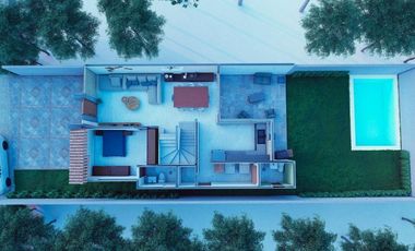 Casa en Zendera, con doble altura y recamara en planta baja