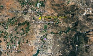 BODEGA EN VENTA  EL SAUZ, TEQUISQUIAPAN Sup 200 m2 ( Titulo de Propiedad )