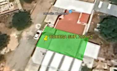 BODEGA EN VENTA  EL SAUZ, TEQUISQUIAPAN Sup 200 m2 ( Titulo de Propiedad )