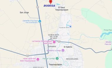 BODEGA EN VENTA  EL SAUZ, TEQUISQUIAPAN Sup 200 m2 ( Titulo de Propiedad )