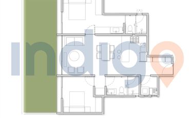 DEPARTAMENTO EN VENTA EN OASIS HIGH RESIDENCE EN ZARÚ (MODELO C)