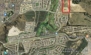 TERRENO EN VENTA  EN VALLE IMPERIAL DENTRO DE COTO EN GUADALAJARA