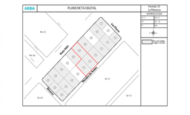 RUTA 1001 entre Besares y Las Flores - (Fracción 3 terrenos)