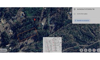 Grace Kelm Vende Parcela 5000 m2, rol inscripto,  acceso directo a la ruta O-526 (camino público Florida-Quillón),en Quillon