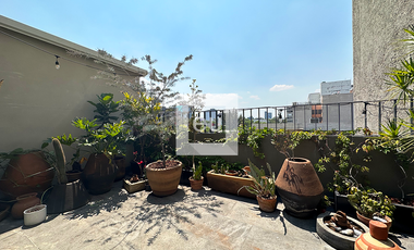 Pent-House con Roof privado en Renta en la Roma Norte