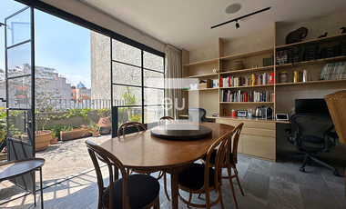 Pent-House con Roof privado en Renta en la Roma Norte