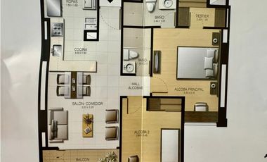 Apartamento en Sabaneta para la venta, en piso 12