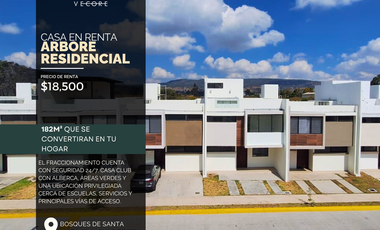 CASA EN RENTA, ARBORE RESIDENCIAL, BOSQUES DE SANTA ANITA, TLAJOMULCO DE ZUÑIGA