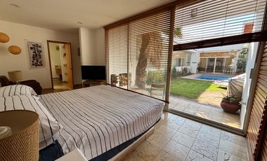 Casa de una planta con alberca en El Cristo, Atlixco, Puebla.