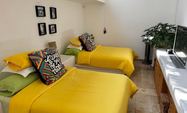 Casa de una planta con alberca en El Cristo, Atlixco, Puebla.