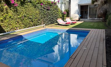 Casa de una planta con alberca en El Cristo, Atlixco, Puebla.