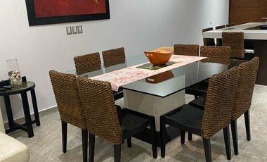 HERMOSO DEPARTAMENTO DE LUJO... AMUEBLADO, FRENTE A PLAYA EN RENTA