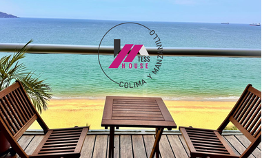 HERMOSO DEPARTAMENTO DE LUJO... AMUEBLADO, FRENTE A PLAYA EN RENTA