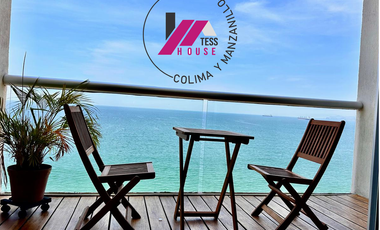 HERMOSO DEPARTAMENTO DE LUJO... AMUEBLADO, FRENTE A PLAYA EN RENTA