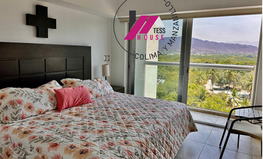 HERMOSO DEPARTAMENTO DE LUJO... AMUEBLADO, FRENTE A PLAYA EN RENTA