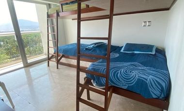 HERMOSO DEPARTAMENTO DE LUJO... AMUEBLADO, FRENTE A PLAYA EN RENTA