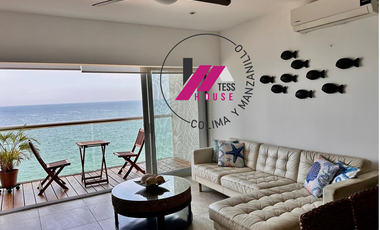 HERMOSO DEPARTAMENTO DE LUJO... AMUEBLADO, FRENTE A PLAYA EN RENTA
