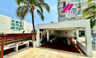 HERMOSO DEPARTAMENTO DE LUJO... AMUEBLADO, FRENTE A PLAYA EN RENTA