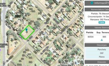 Terreno en venta - 995Mts2 - Quequen