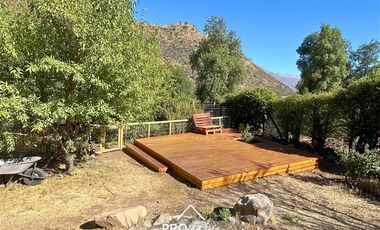 Parcela en Arriendo en Moderna, 3 dormitorios, 2 baños, Año Corrido, locomoción pública a la puerta, San José de Maipo