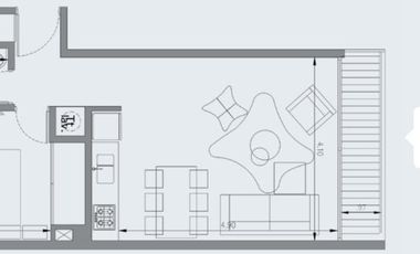 Departamento de pozo en venta - 1 Dormitorio 1 Baño - 45Mts2 - La Plata