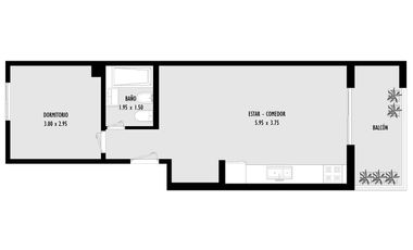 Departamento 1 dormitorio en venta El Dique Ensenada