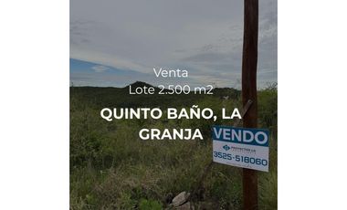 VENTA-LOTE 2.500m2 5to BAÑO- LA GRANJA