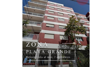 ALQUILER 24 MESES - Departamento 2 amb, balcon al mar - Playa Grande