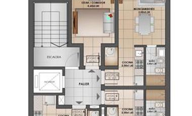 Venta Departamento Mono Ambiente Amueblado  Nuevo Rosario