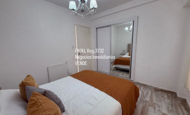 Santa Fe y Rivadavia 2 amb.c/dep.serv. al frente Amoblado