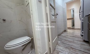 Santa Fe y Rivadavia 2 amb.c/dep.serv. al frente Amoblado