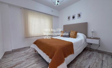 Santa Fe y Rivadavia 2 amb.c/dep.serv. al frente Amoblado